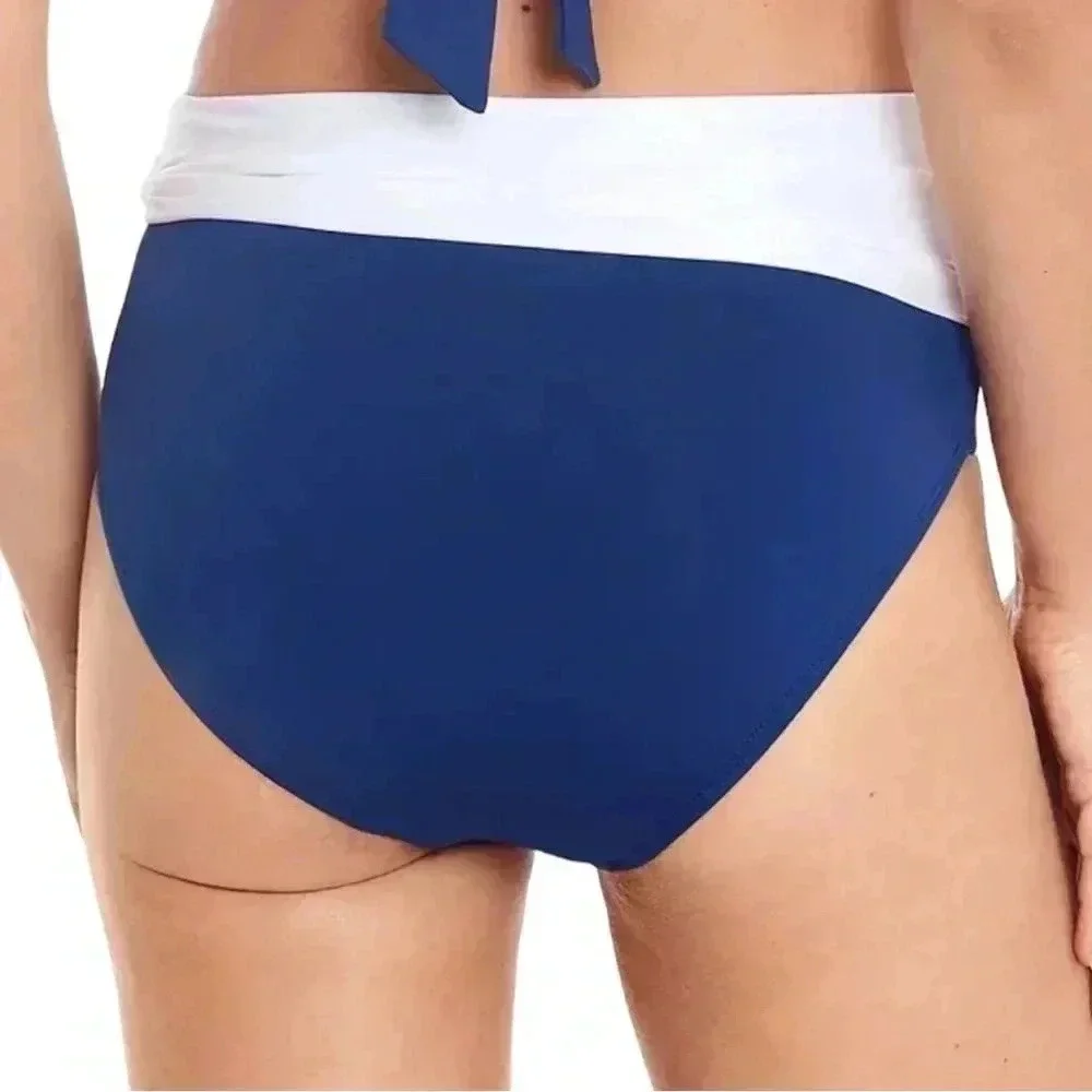 Lauren Ralph Lauren Sapphire Tummy Control Womens Bikini Swim Bottoms Size 12 - Picture 2 of 15